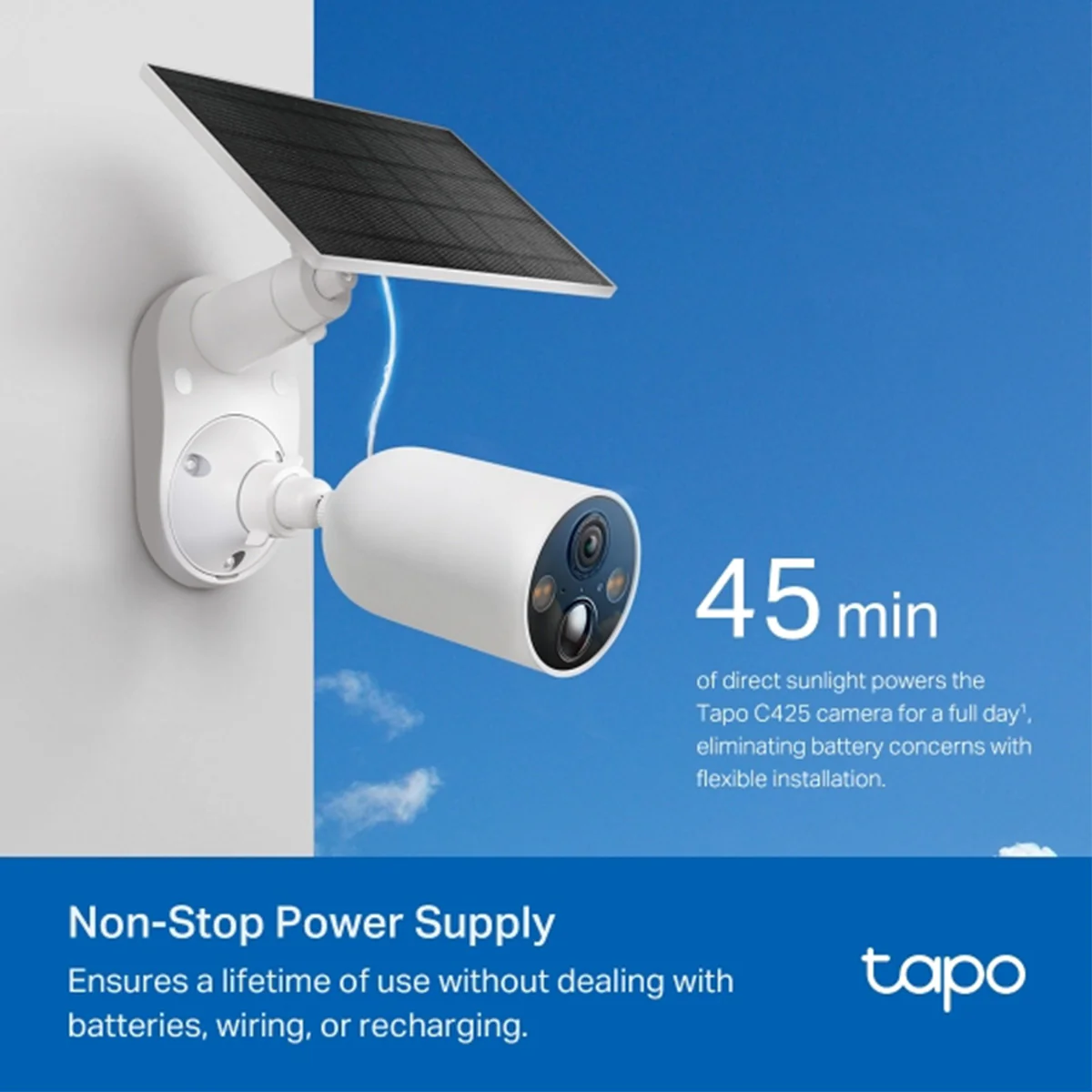 TP-Link Tapo C425 Kit Solar-Powered Security Camera Kit - Image 5