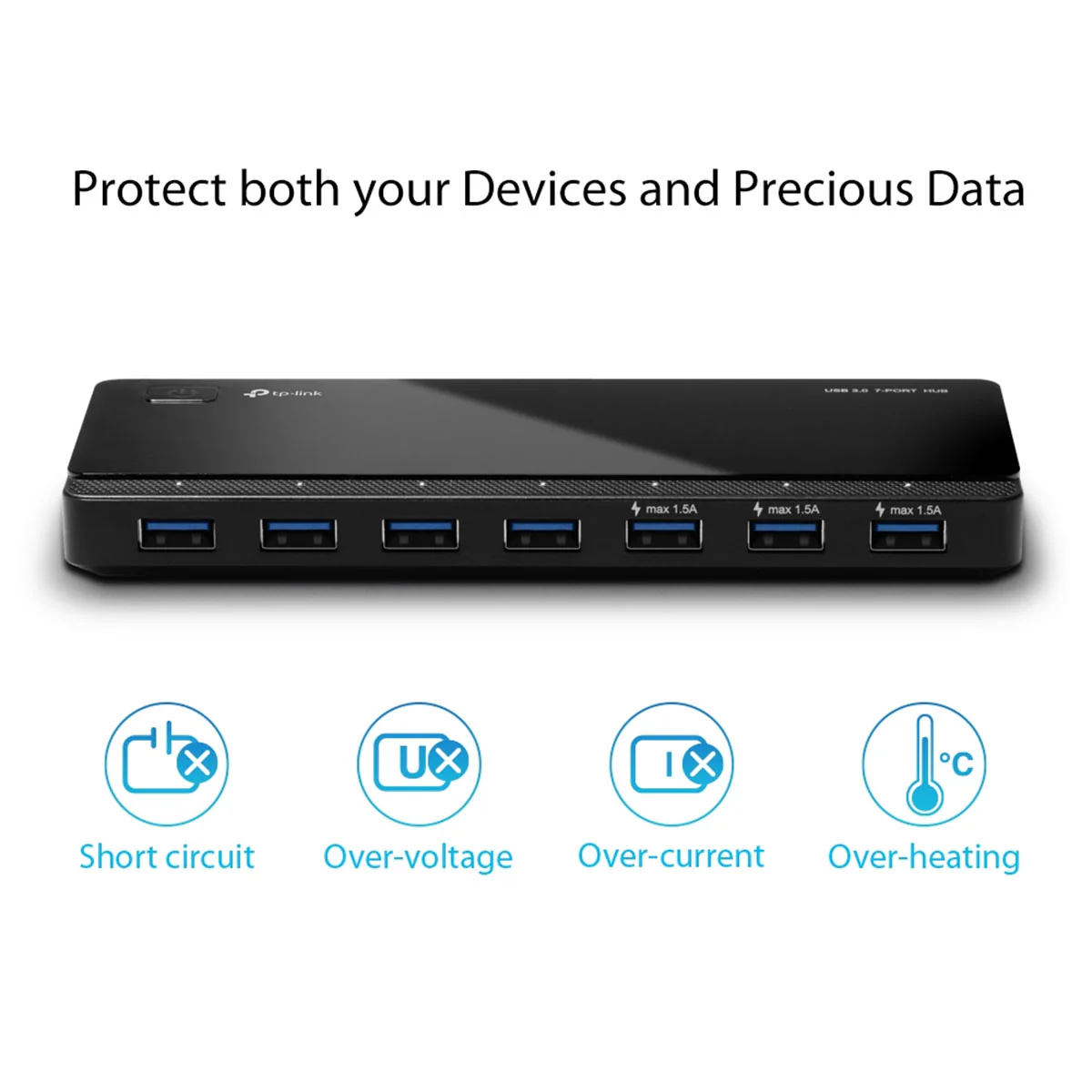 TP-Link UH700 USB 3.0 7-Port Hub - Image 4