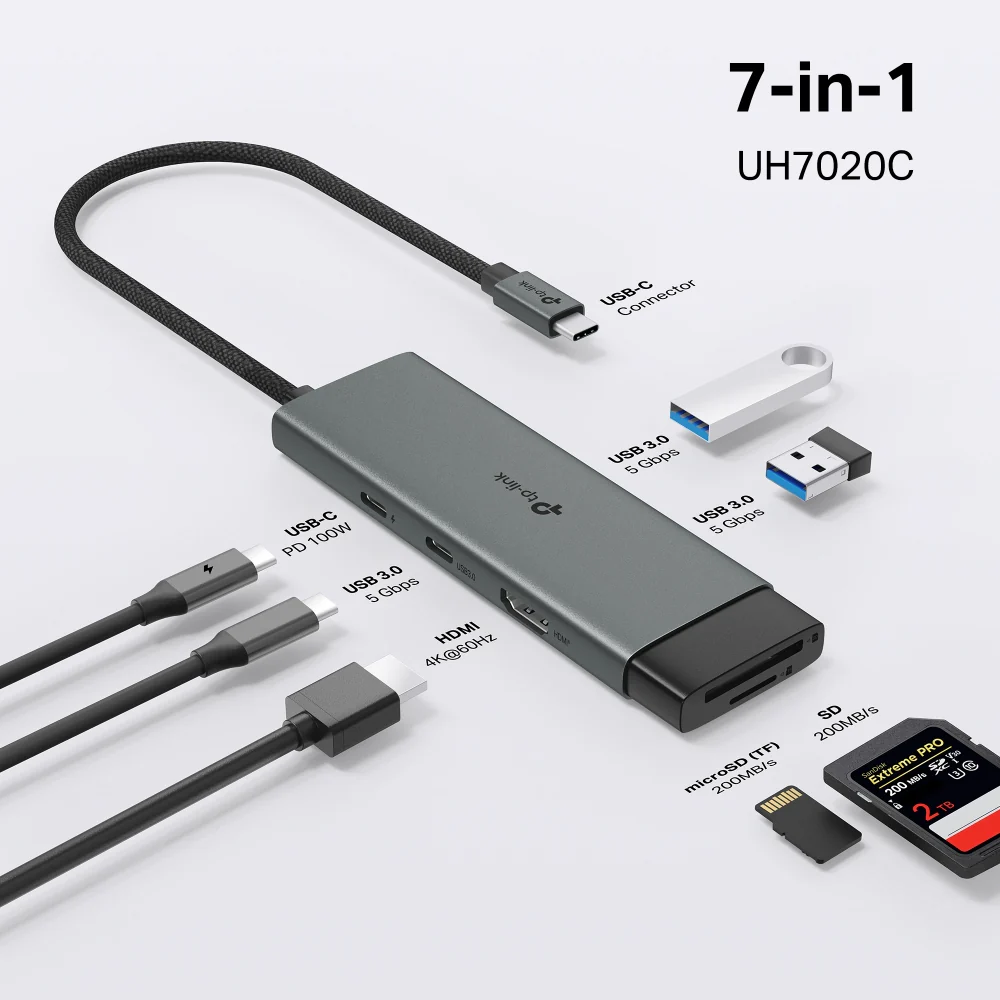 TP-Link UH7020C USB Type-C 7-in-1 Hub - Image 9