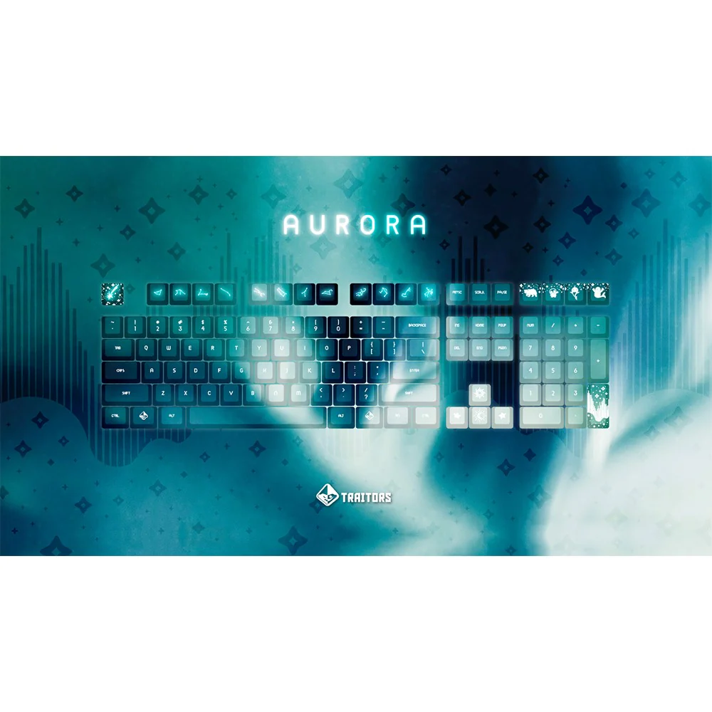 Traitors Aurora 108 PBT Keycap Set (TRDAUR108US) - Image 3