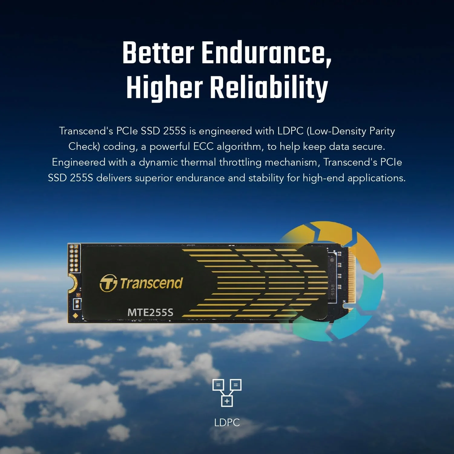 Transcend 255S PCIe NVME GEN4 X4 M.2 Internal SSD (1TB, 2TB) (TS1TMTE255S, TS2TMTE255S) - Image 4