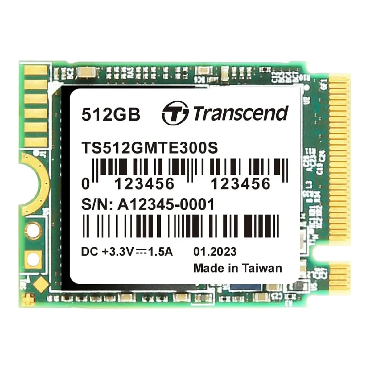 Transcend M.2 2230 PCIE Gen 3 X4 3D NAND NVME SSD (256GB, 512GB, 1TB) (TS256GMTE300S, TS512GMTE300S, TS1TMTE300S) - Image 4