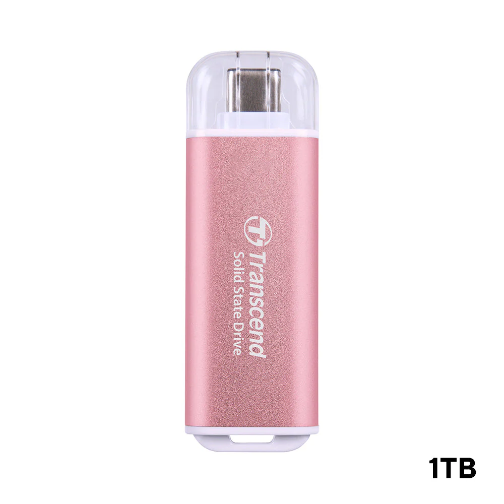 Transcend ESD300 10GBPS USB Type-C Portable SSD (Pink) - Image 3