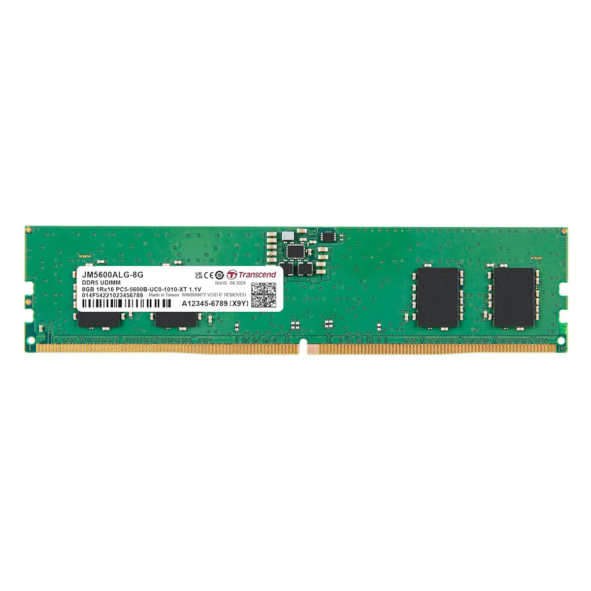 Transcend JETRAM 8GB DDR5 5600MHz U-DIMM 1Rx16 CL46 1.1V (JM5600ALG-8G)
