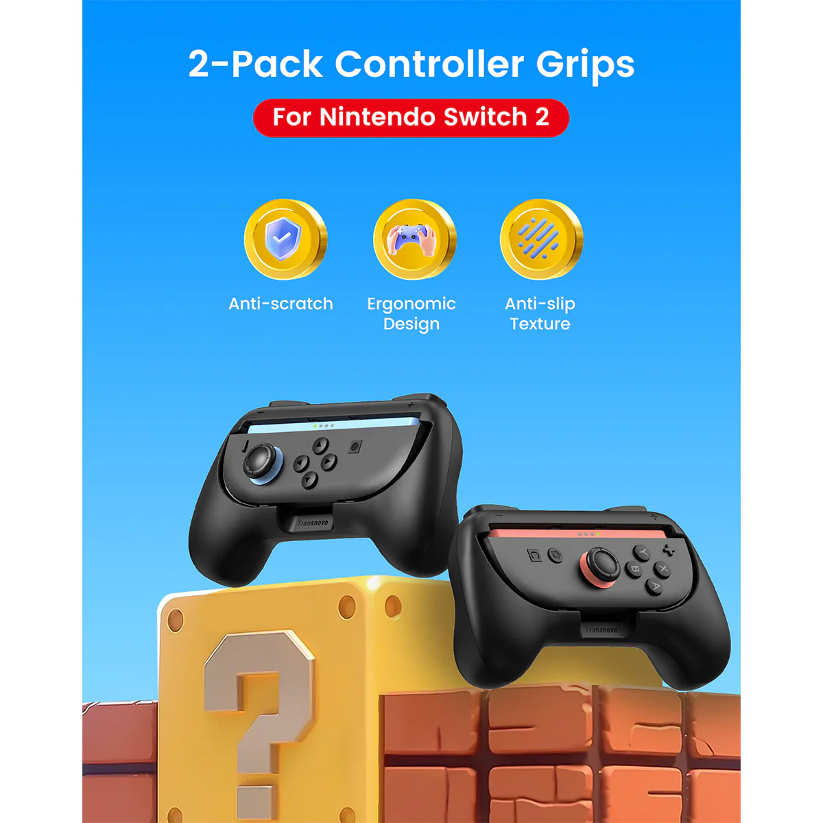 Transnovo Controller Case Shell for Nintendo Switch 2 (Black) (NS2-GA04) - Image 4
