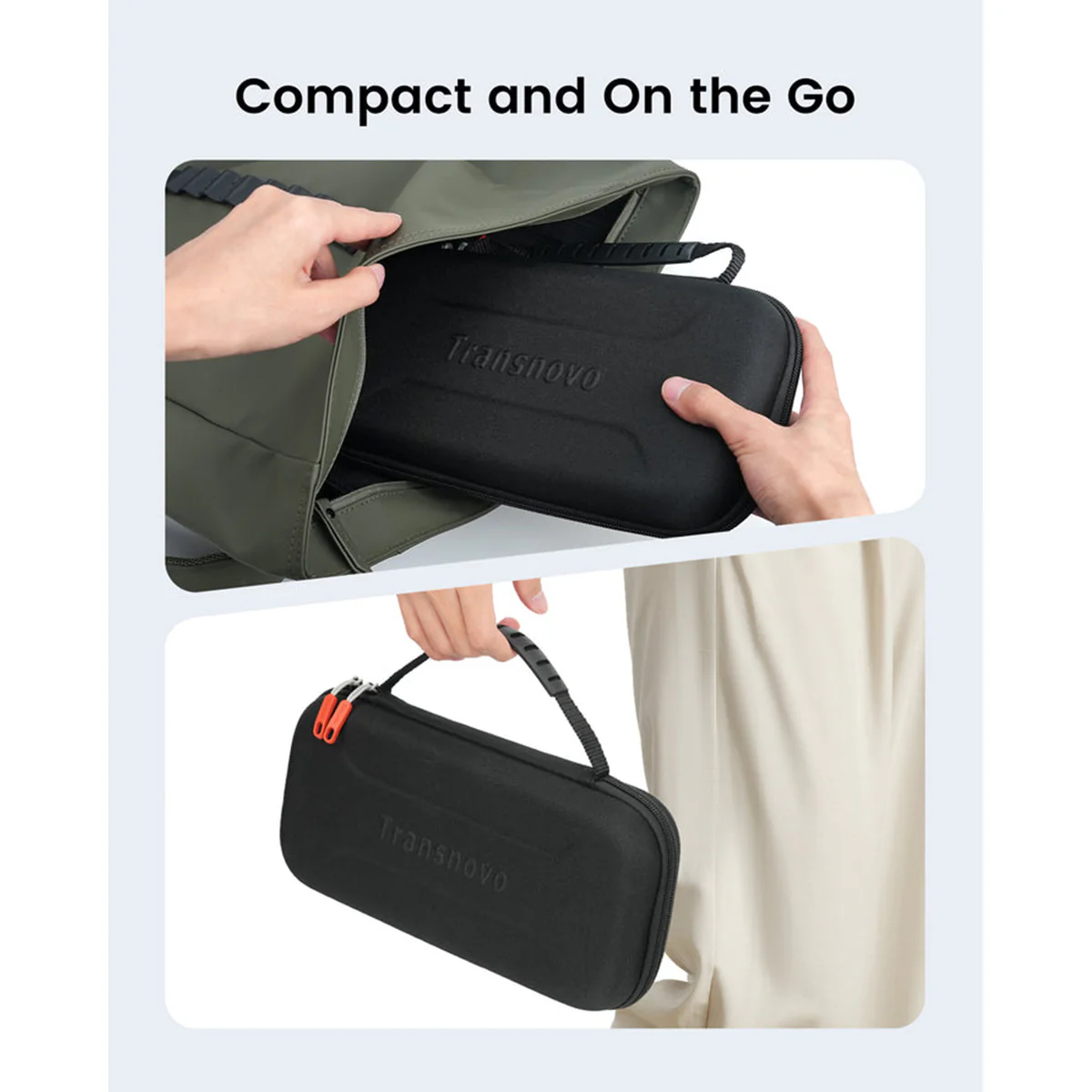 Transnovo Protective Hard Portable Travel Carrying Case with Protection Accessories for Nintendo Switch 2 (Black) (NS2-CC02) - Image 4