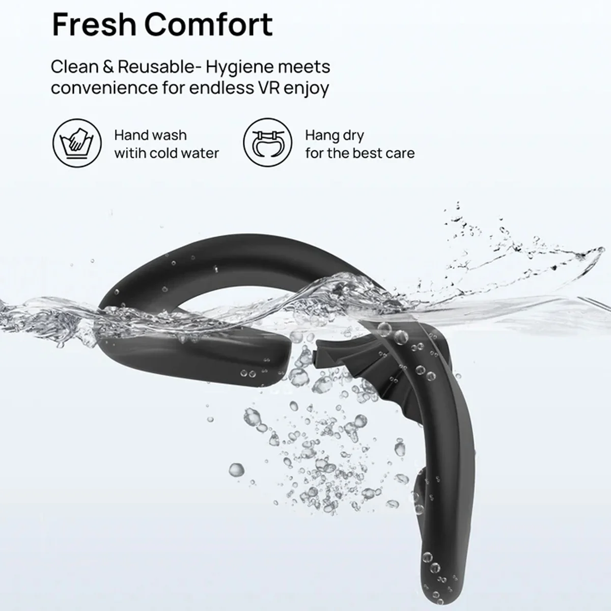 Transnovo RF3 VR Facial Interface for Meta Quest 3S (Black) - Image 9