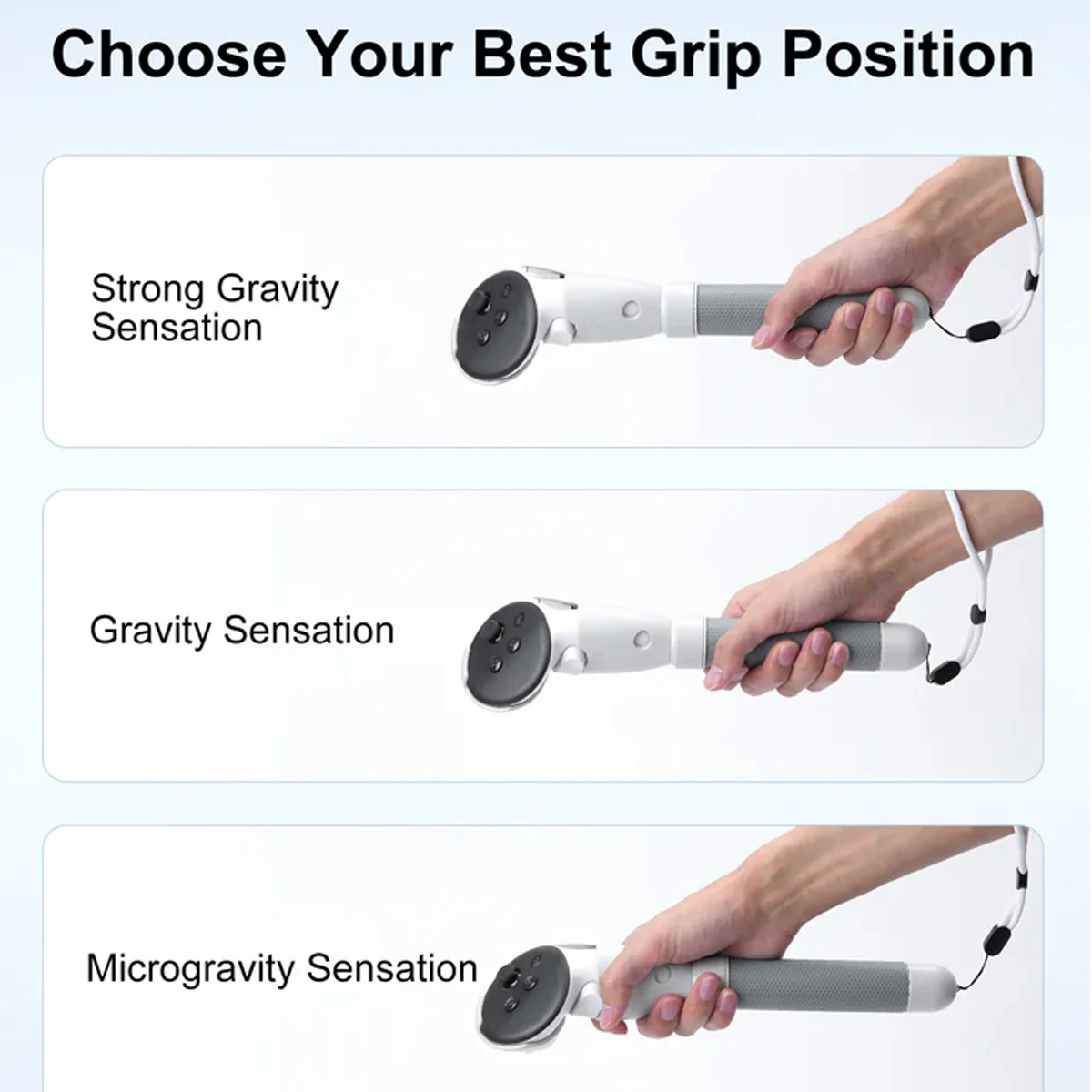 Transnovo RG3 VR Handle Attachment for Meta Quest 3/3S (Grey) - Image 10