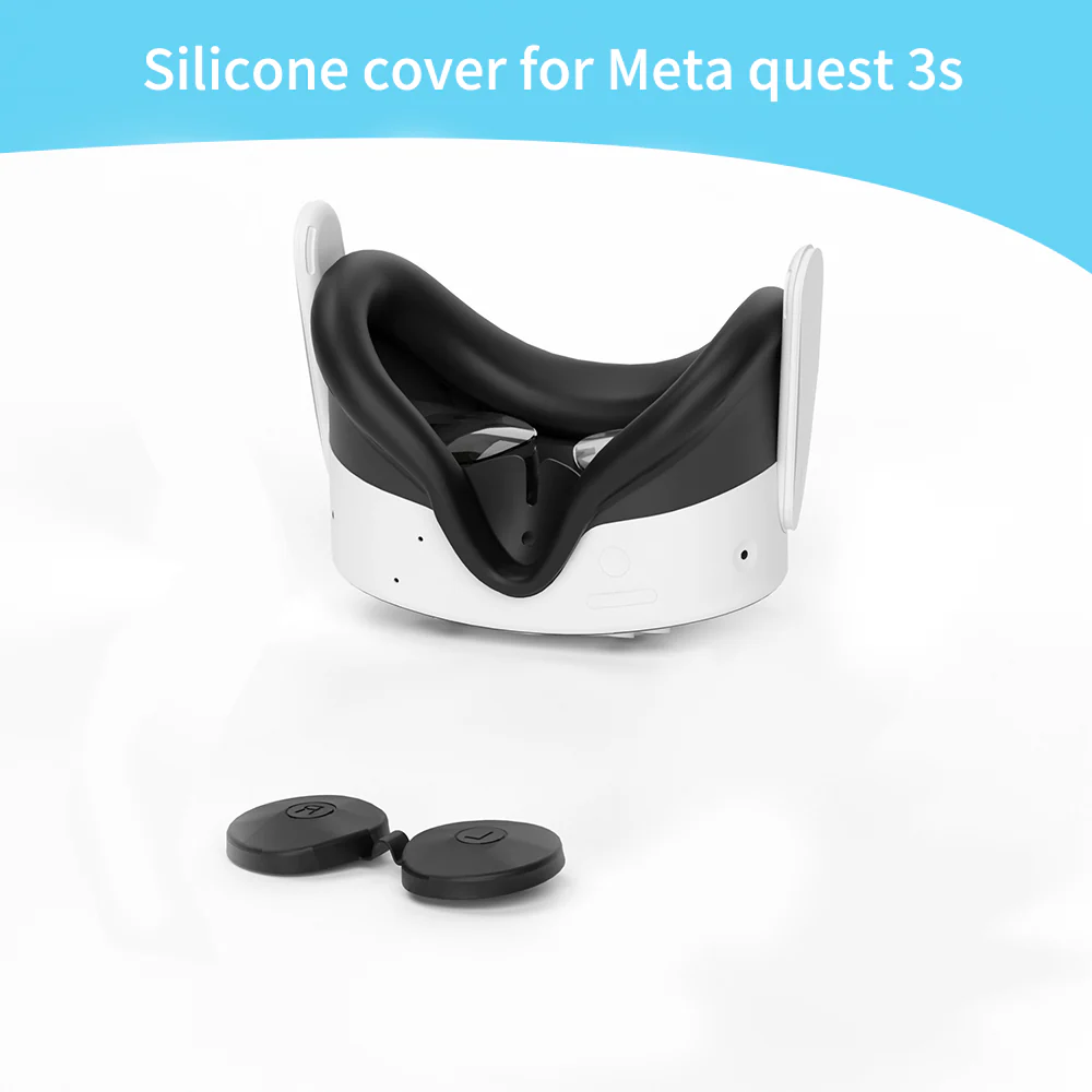 Transnovo RP4 4-in-1 VR Silicon Cover Set for Meta Quest 3S (Black) - Image 10