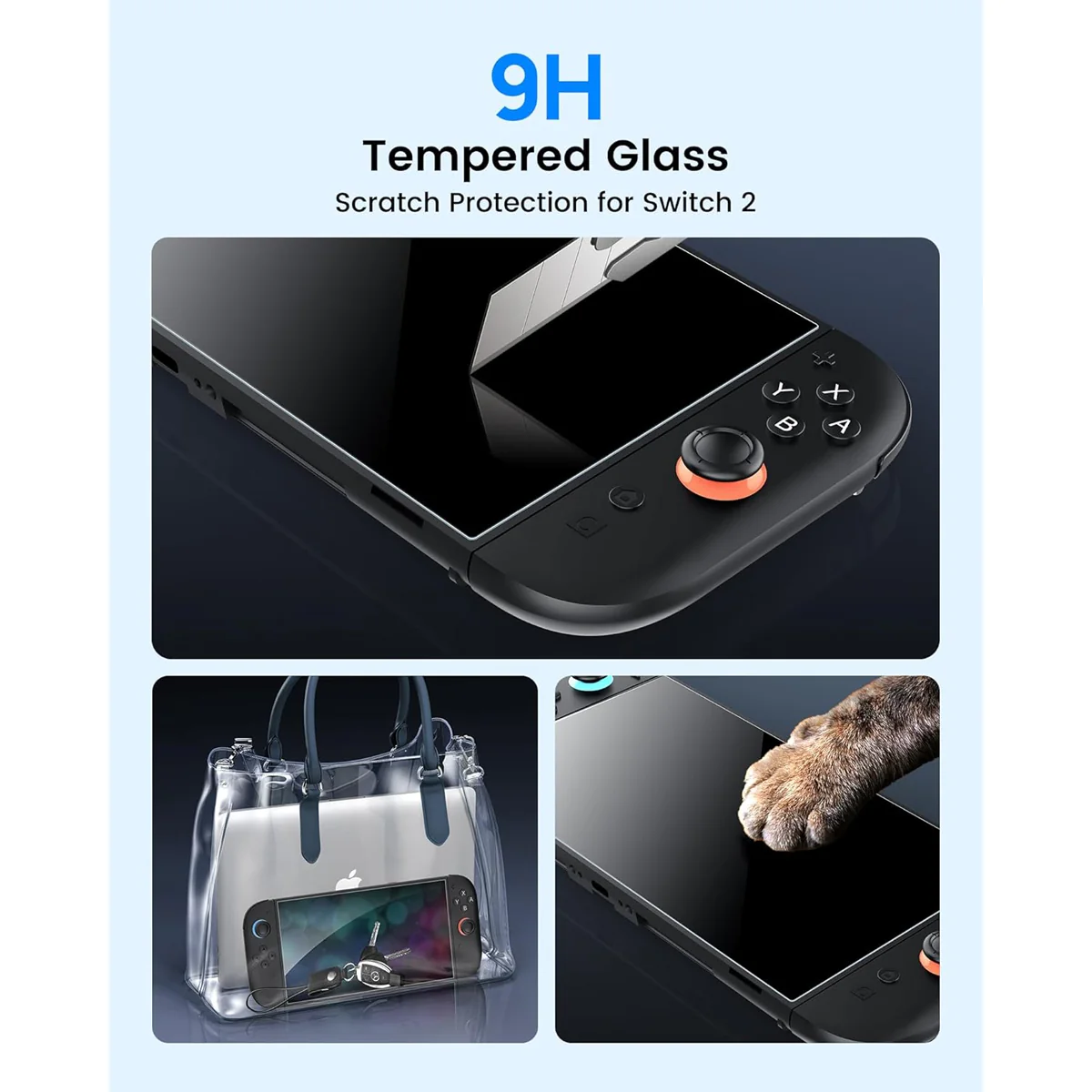 Transnovo Tempered Glass HD Screen Protector 3-Pack with Installation Tool for Nintendo Switch 2 (NS2-SP06-3) - Image 7