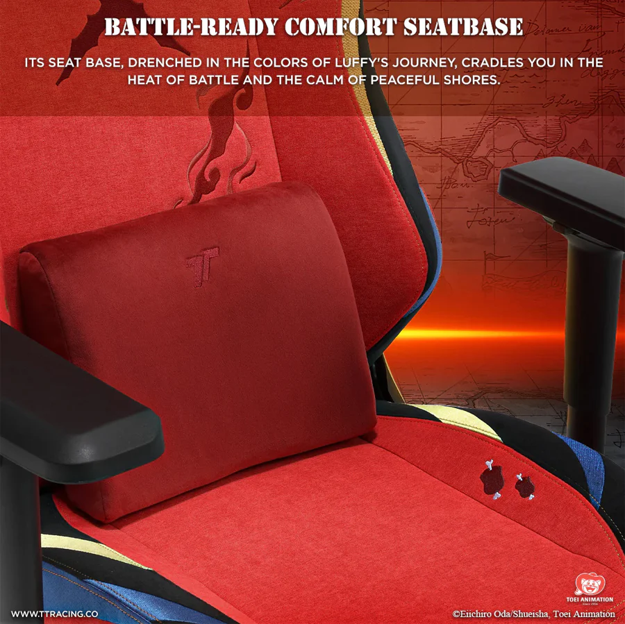TTRacing Maxx Air Threads Fabric Gaming Chair - Luffy Edition - Image 5