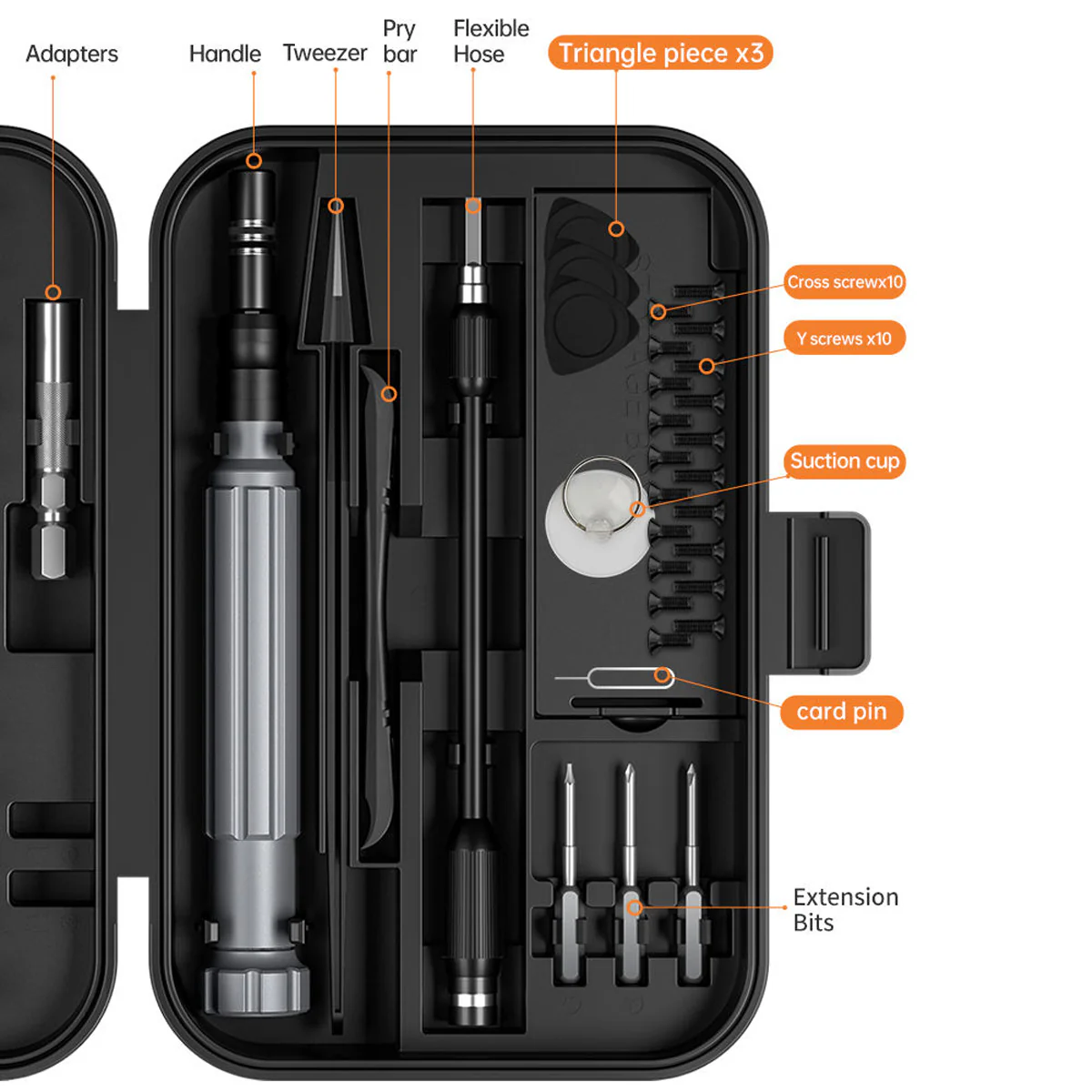 UF Tools 150-in-1 Multi-Functional Precision Screwdriver Set (w/ Aluminum Alloy Handle) (UF-840150) - Image 7