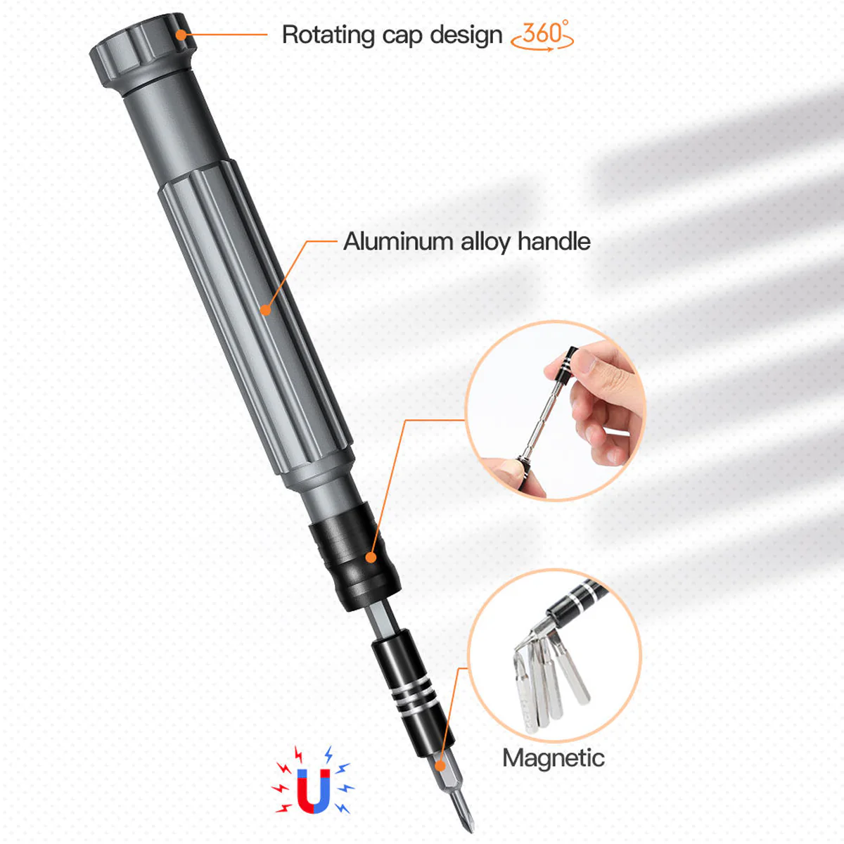 UF Tools 150-in-1 Multi-Functional Precision Screwdriver Set (w/ Aluminum Alloy Handle) (UF-840150) - Image 8
