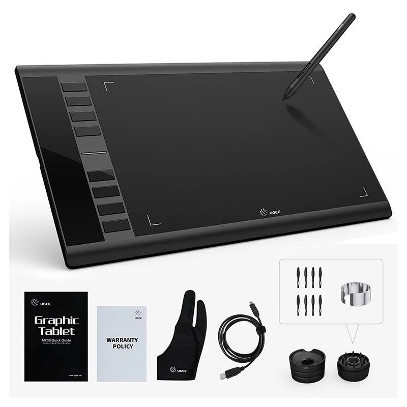 Ugee M708 10" Pen Tablet (Black) - Image 12