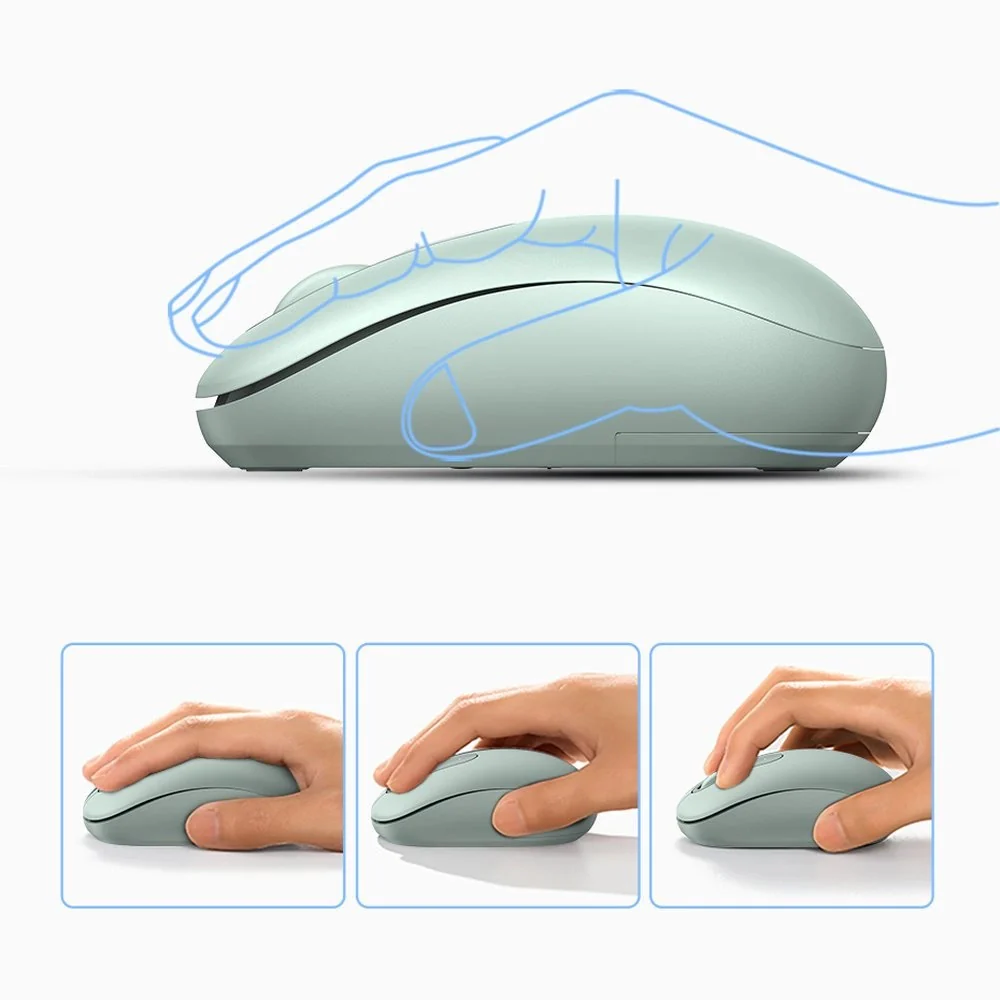 Ugreen 2.4G Portable Wireless Mouse (Cherry Pink, Celadon Green, Moonlight Grey, Dusty Blue, Midnight Blue) - Image 15