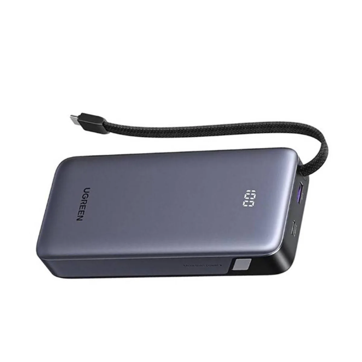 Ugreen 20000mAh 67W 1C1A Power Bank with Built-in Cable (3C Version) (PB550/85166B) - Image 3