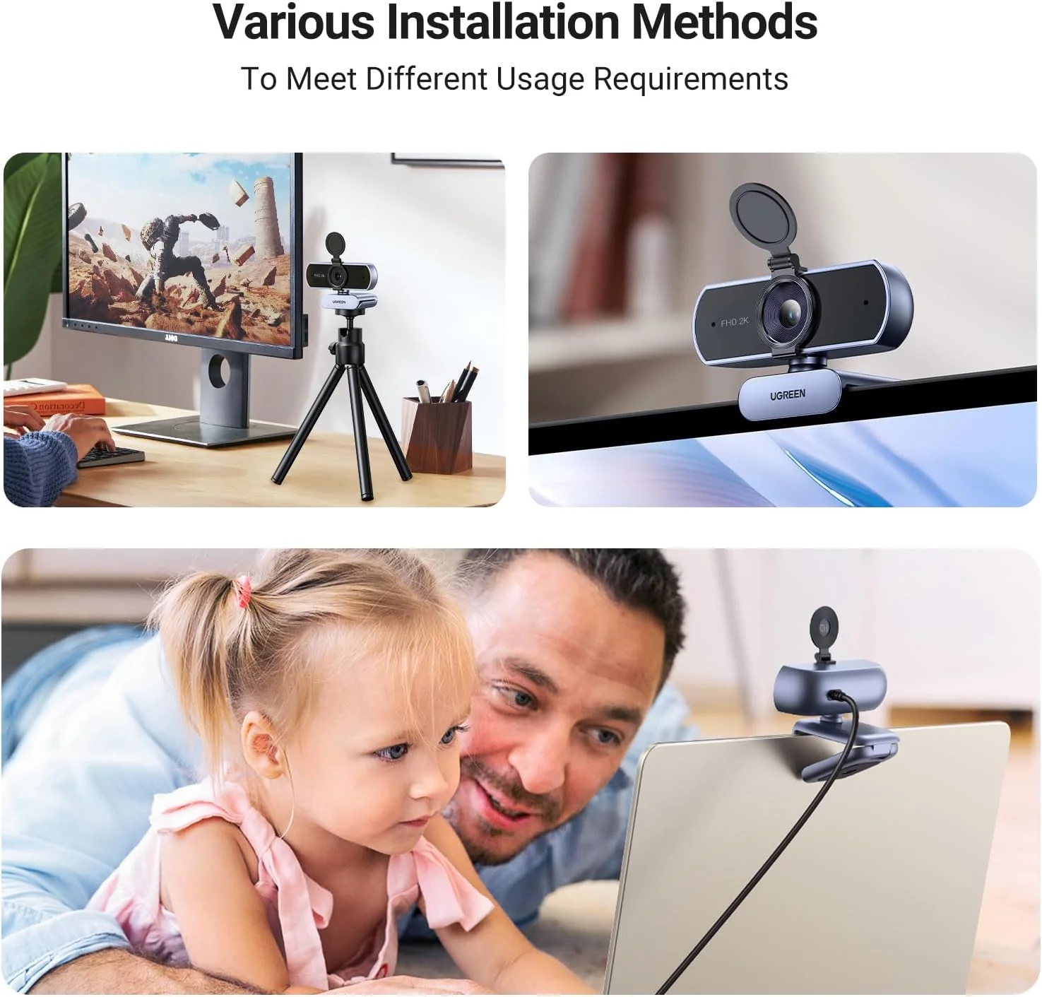 Ugreen 2K 30FPS USB Full HD Webcam (CM717/25442) - Image 4