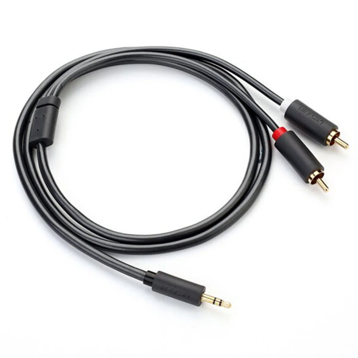 Ugreen 3.5mm Male To 2 RCA Male Audio Cable - Gray (1M, 1.5M, 2M, 3M, 5M) (AV102/10772, 10511, 10510, 10512, 10513) - Image 8