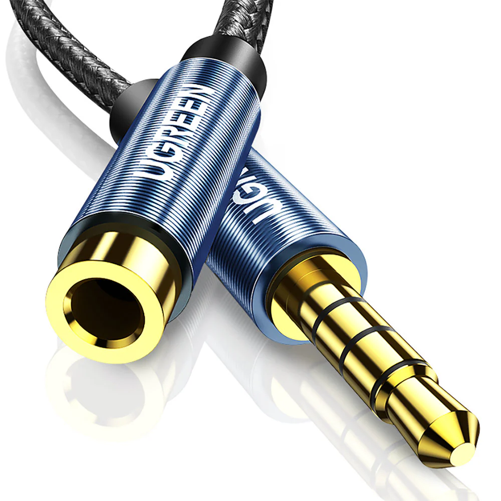 UGreen 3.5mm Male To 3.5mm Female Extension Cable 1m (AV118/40673) - Image 2