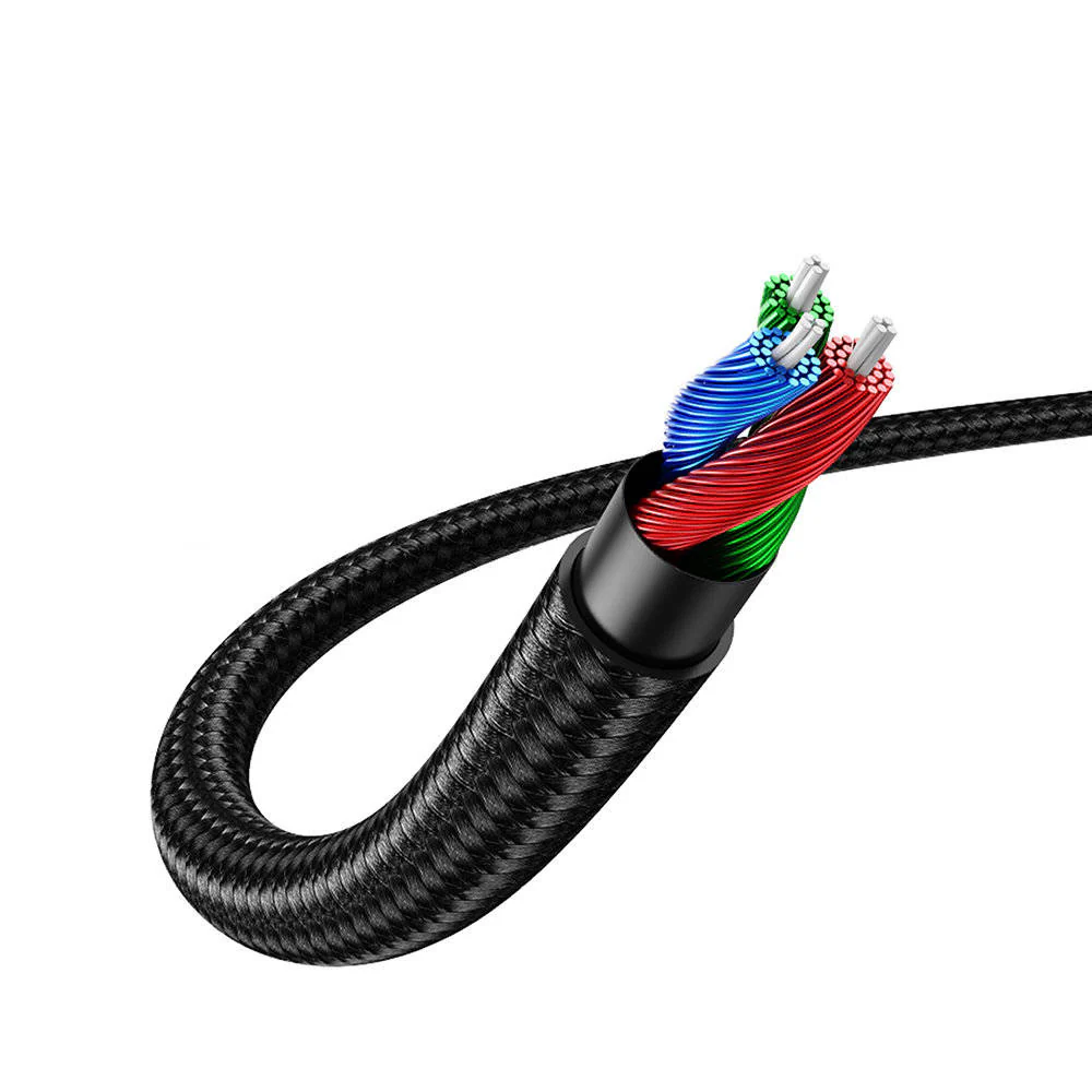Ugreen 3.5mm Male to 3.5mm Male Angled Cable - 1M (Black) (AV112/50363) - Image 2