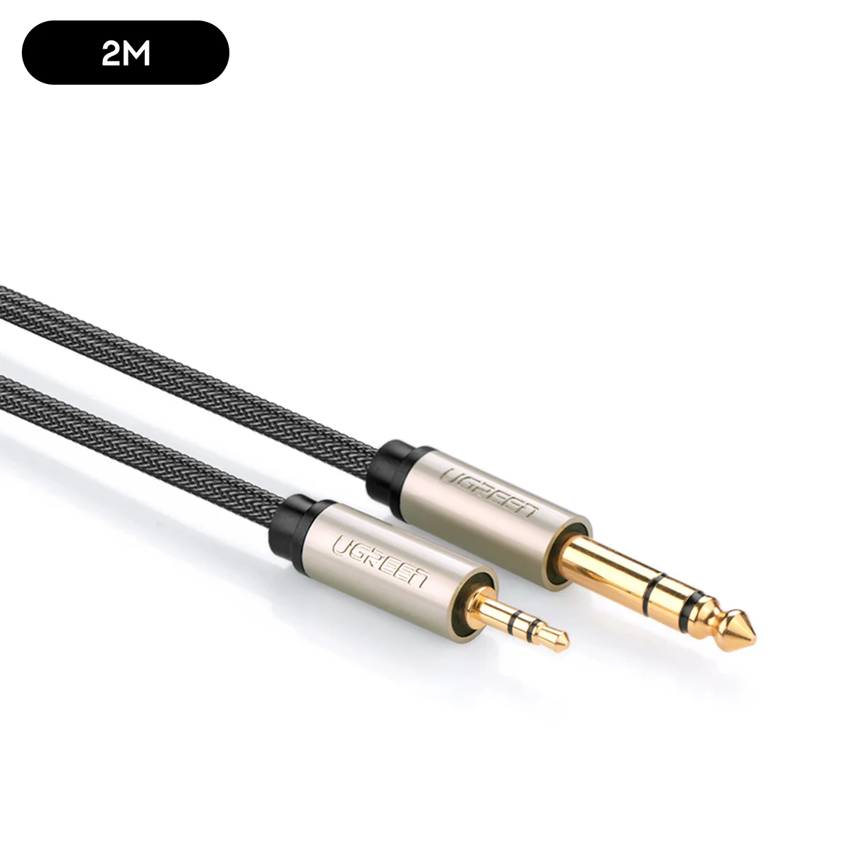 Ugreen 3.5mm Male To 6.35mm TRS Stereo Audio Cable - (Gray) (1M, 2M) - Image 12