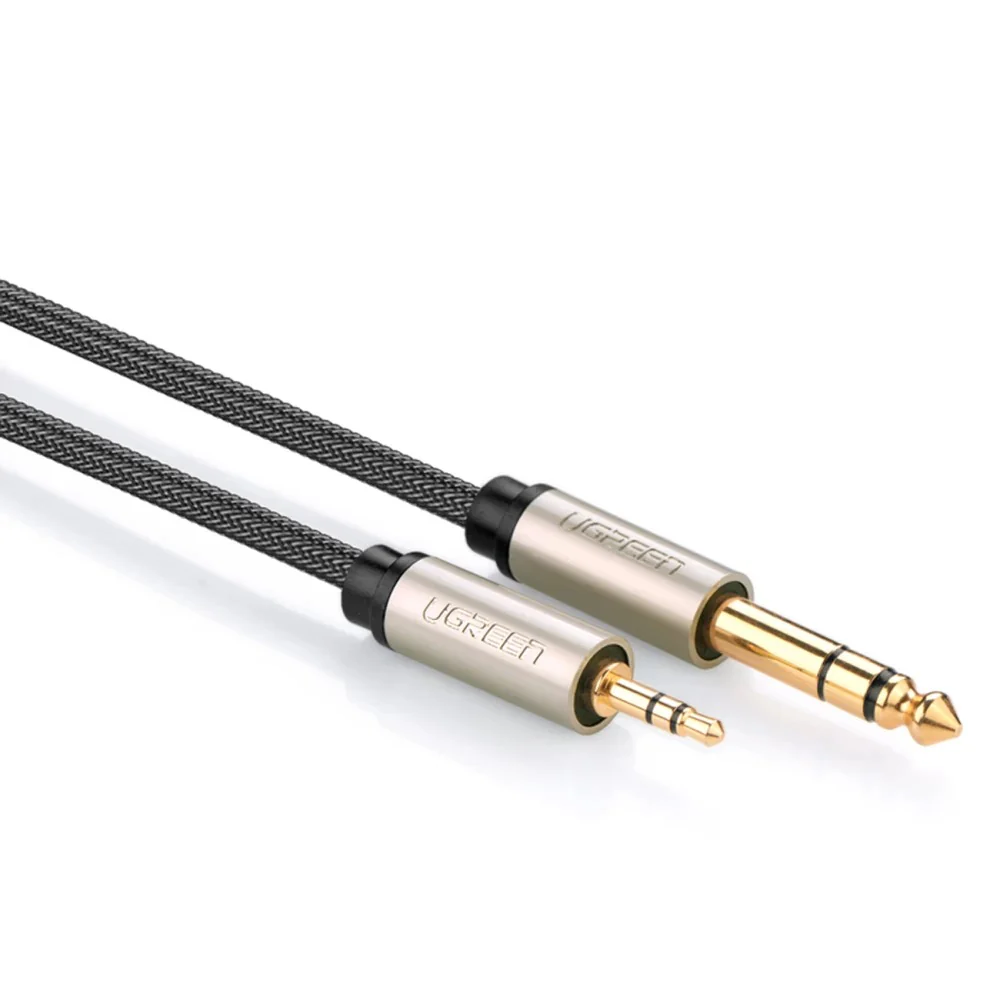Ugreen 3.5mm Male To 6.35mm TRS Stereo Audio Cable - 3M (Gray) (AV127/10629)
