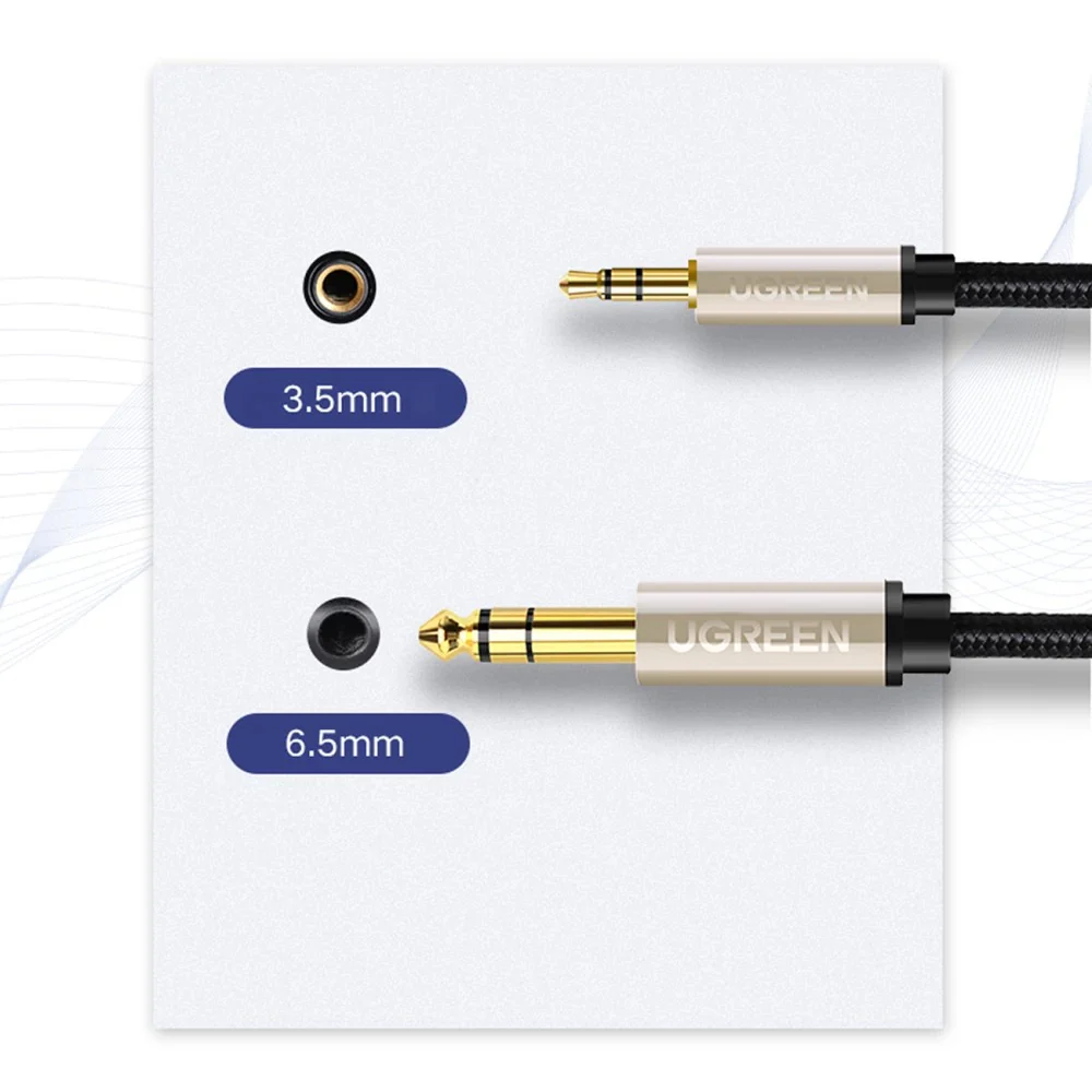 Ugreen 3.5mm Male To 6.35mm TRS Stereo Audio Cable - 3M (Gray) (AV127/10629) - Image 6