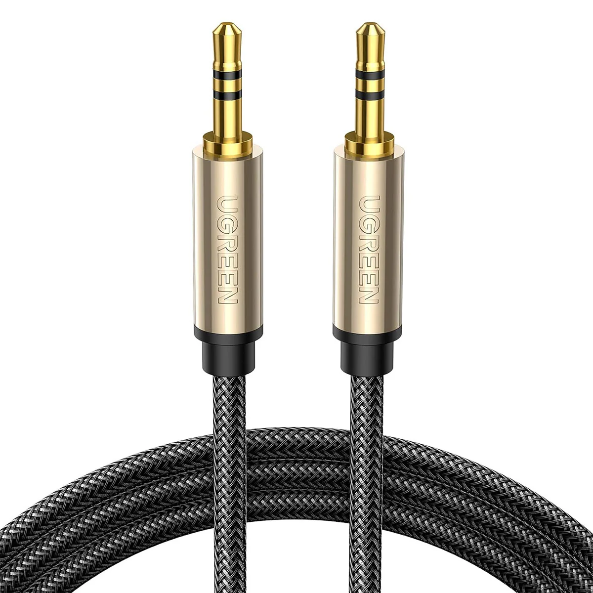 UGreen 3.5MM Male To Male Braid Cable - 2M (Gold) (AV125/10604) - Image 2