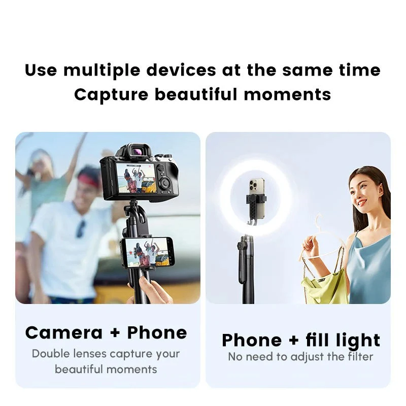 Ugreen 4-Leg Bluetooth Selfie Stick Tripod Stand -10m (Black) (LP849/45301) - Image 6
