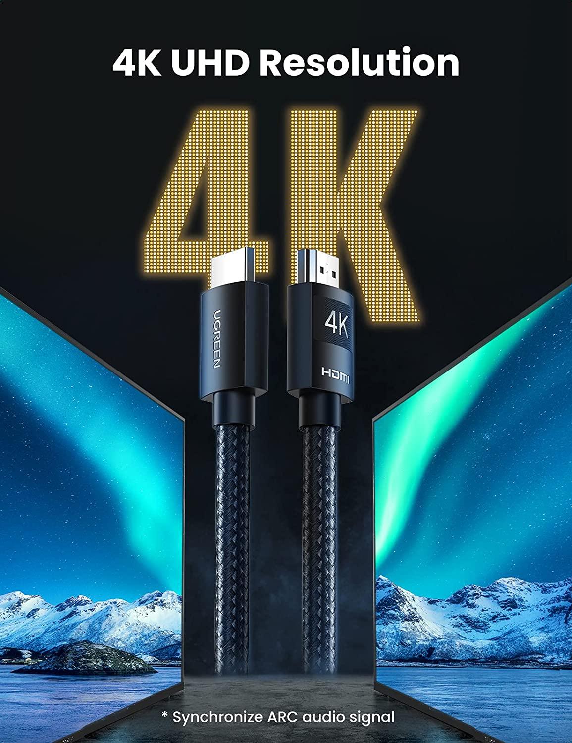 UGREEN 4K HDMI Male to Male Cable 3M (Black) (HD119/40102) - Image 3