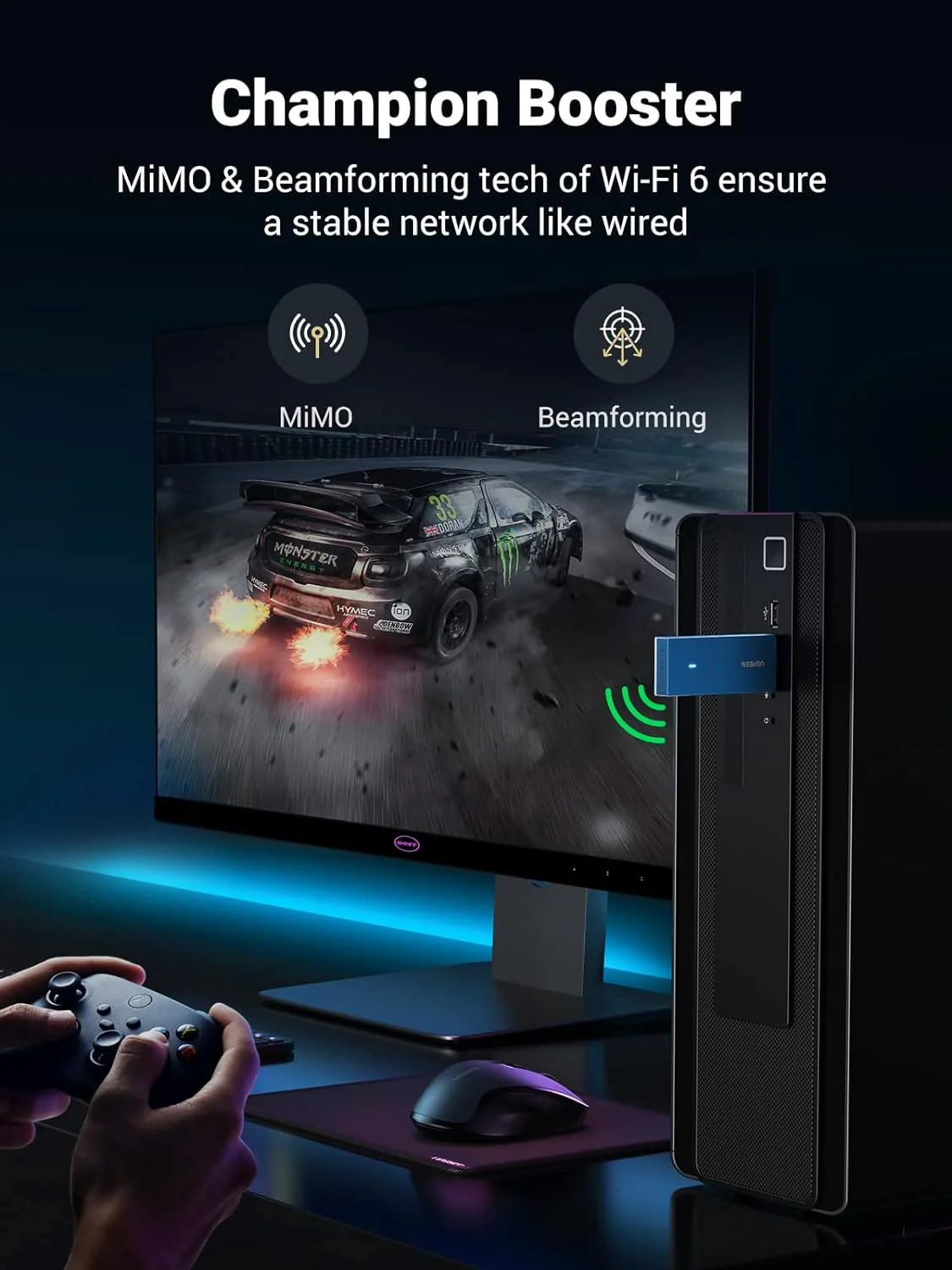 Ugreen AX1800 WiFi 6 Dual-Band Wireless Adapter (CM499/90340) - Image 3