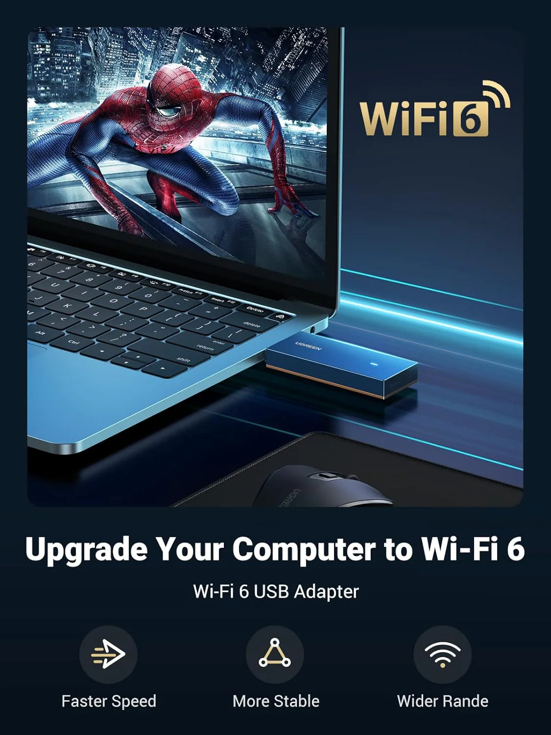 Ugreen AX1800 WiFi 6 Dual-Band Wireless Adapter (CM499/90340) - Image 5