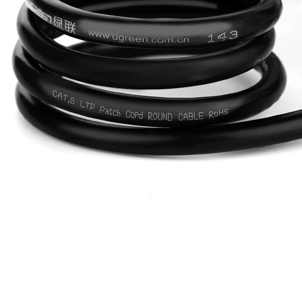 Ugreen Cat6 F/UTP Male to Female Ethernet Extension Cable - 1m (Black) (NW112/11279) - Image 9