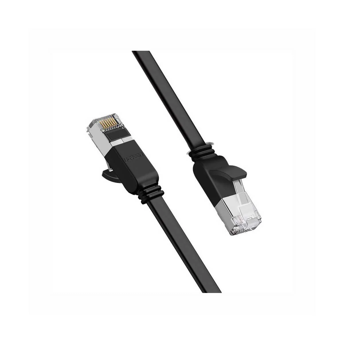 UGreen Cat6 UTP Flat Ethernet Pure Copper Cable (Black) (1M, 2M) - Image 4