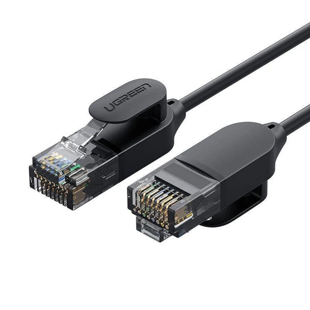 UGreen CAT6A UTP Round & Ultra Slim Pure Copper Ethernet Cable - 10m (Black) (NW122/70656) - Image 2
