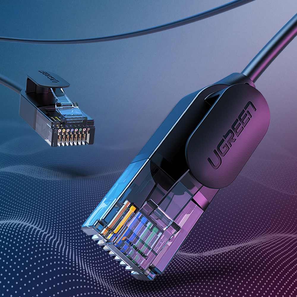 UGreen CAT6A UTP Round & Ultra Slim Pure Copper Ethernet Cable - 10m (Black) (NW122/70656) - Image 4