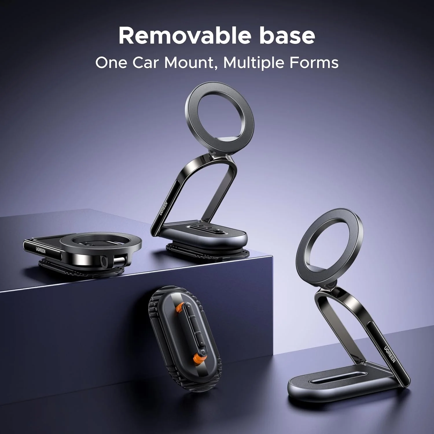 Ugreen Dashboard Magnetic Car Phone Mount (Black) (LP924/65186) - Image 6