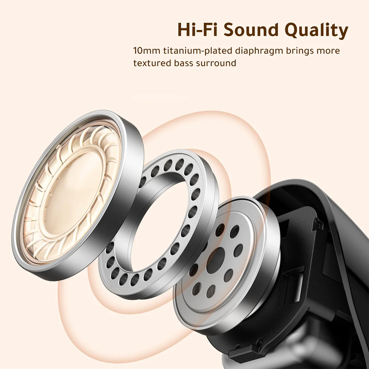 Ugreen Dots True Wireless Earbuds (Black, White) (WS220/75628, WS220/75627) - Image 5