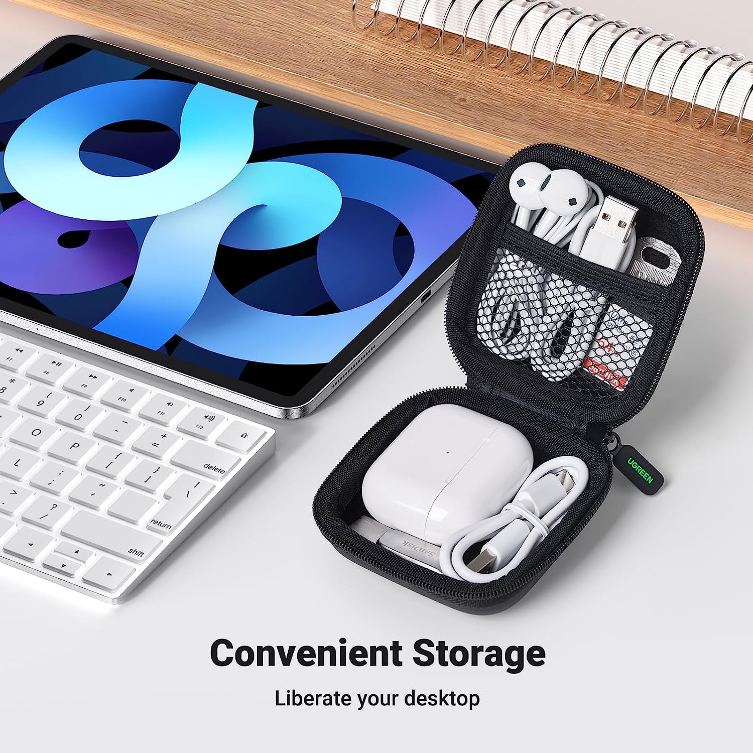 UGreen Earphone/Cable/Charger Multi-Functional Case (Black) (LP128/40816) - Image 8