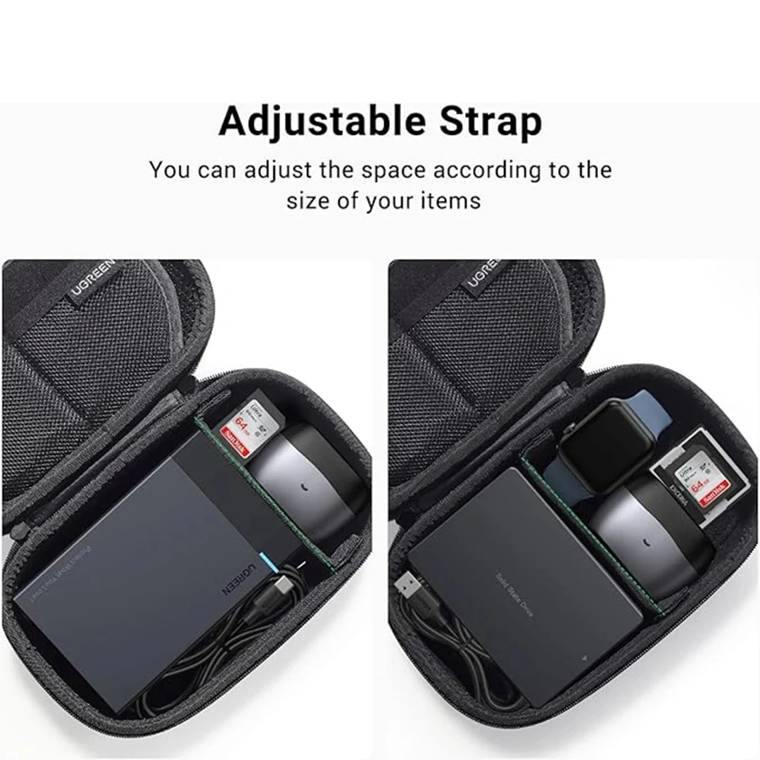 Ugreen Electronics Accessories Travel Organizer - L (Grey) (LP152/85223) - Image 2