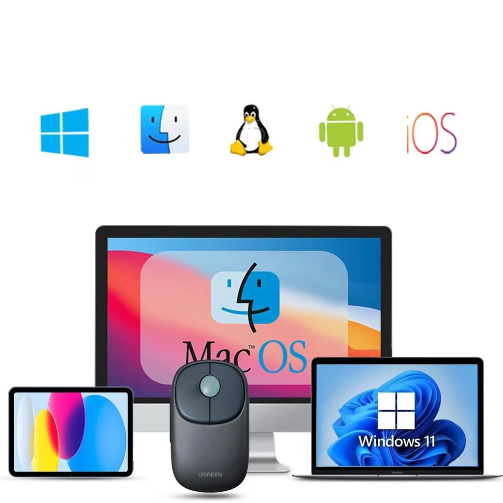 Ugreen FUN+ 4000DPI Wireless Mouse (Blue) (MU102/90538) - Image 5