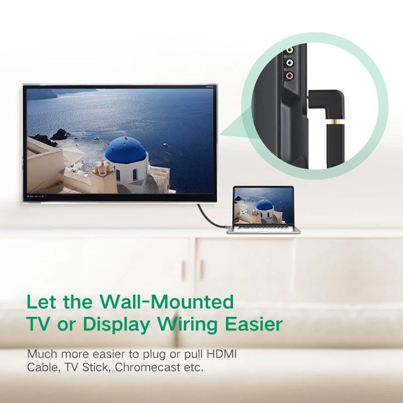Ugreen HDMI 4K Male to Female Down-Angled Adapter (HD112/20109) - Image 4