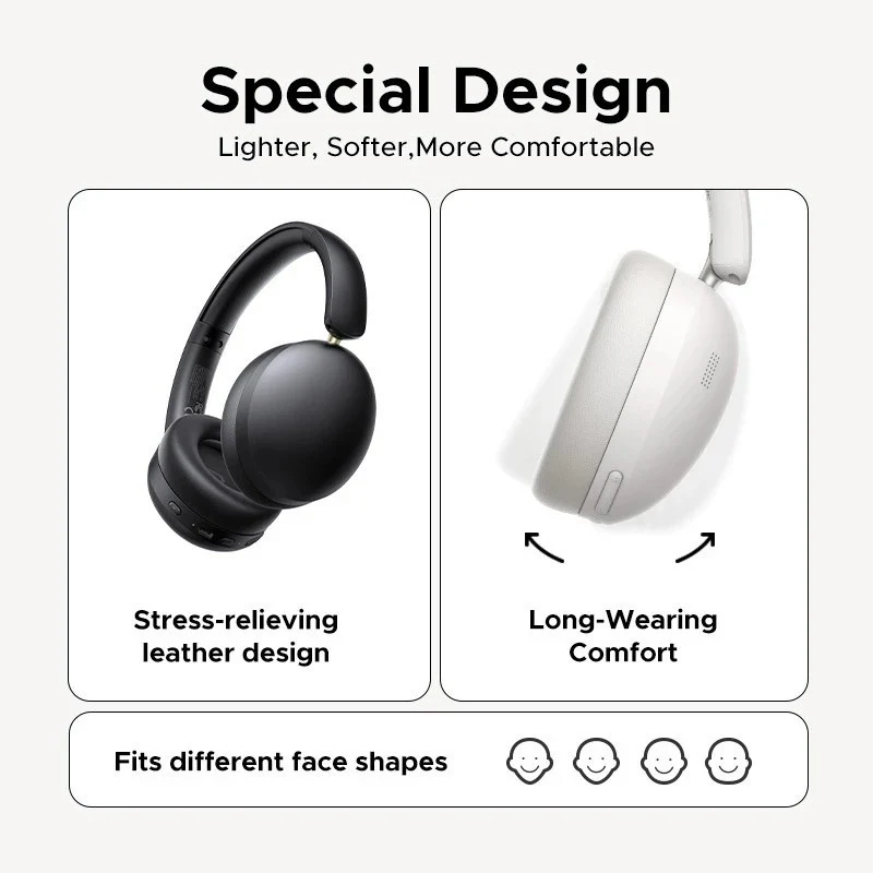 Ugreen HiTune Studio Max2 Headphones (Black, Light Grey) - Image 5
