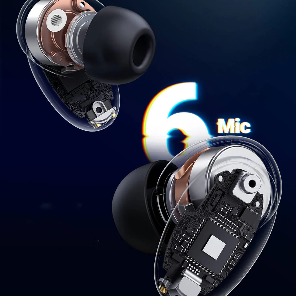 UGreen Hitune X6 Hybrid Active Noise-Cancelling Earbuds (Black) (WS118/90242) - Image 4