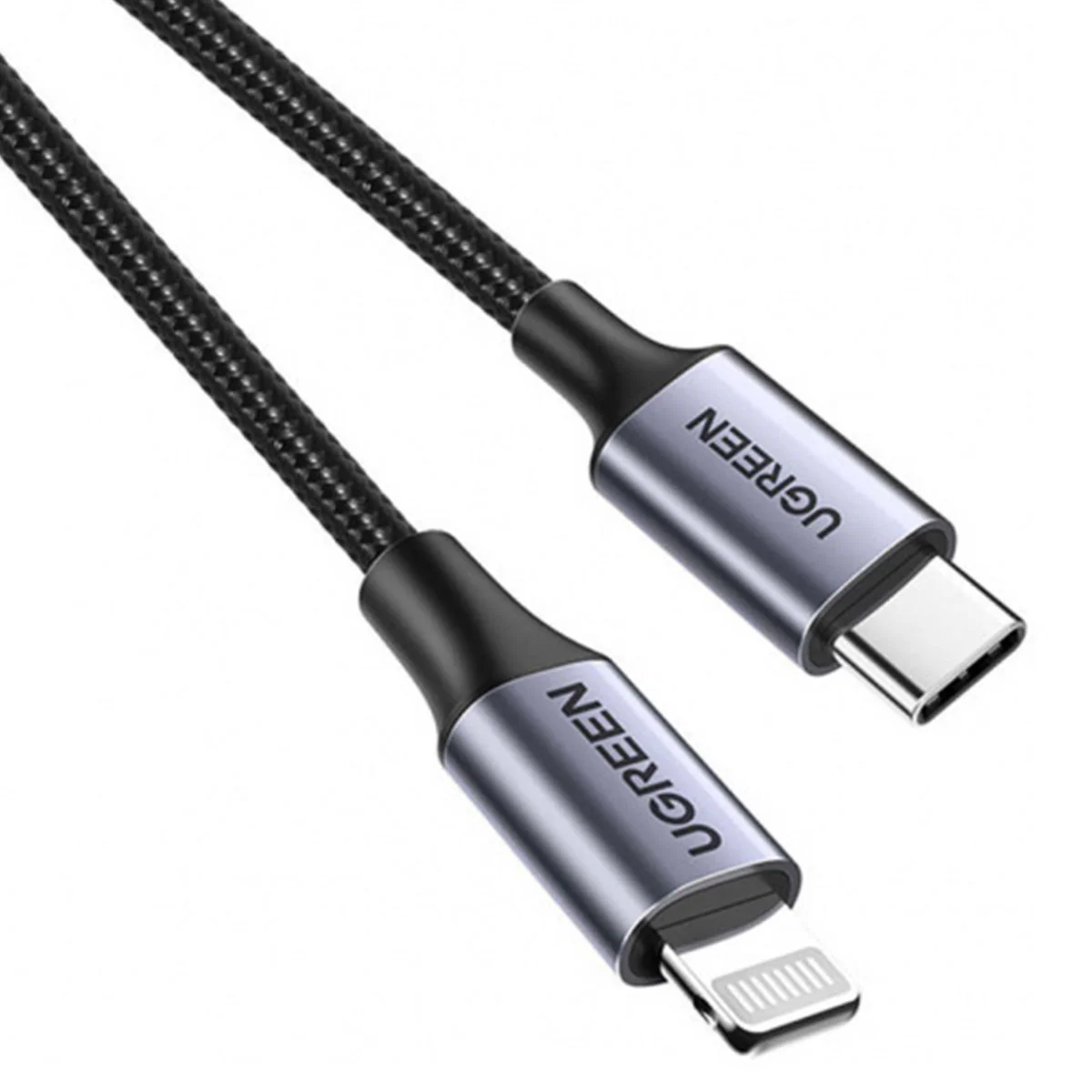 Ugreen Lightning To Type-C 2.0 Male Cable - 1.5M (Black) (US304/60760) - Image 2