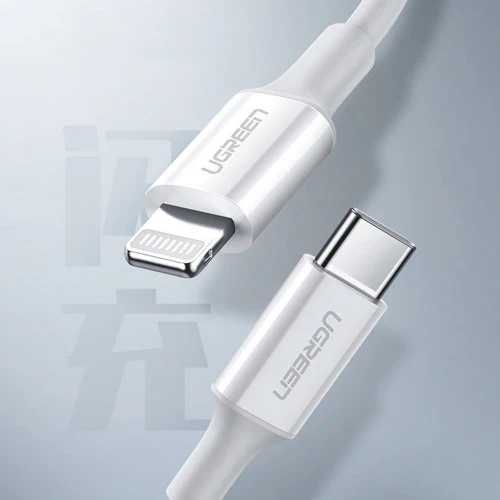 UGreen Lightning To Type-c 2.0 Male Cable - 1.5m (White) (US171/60748) - Image 5