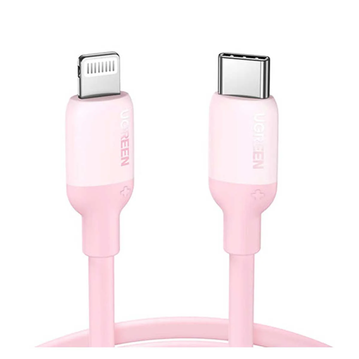 UGREEN Lightning To USB-C Silicone PD Charging Cable (Black, Blue, Green, Pink) - Image 5
