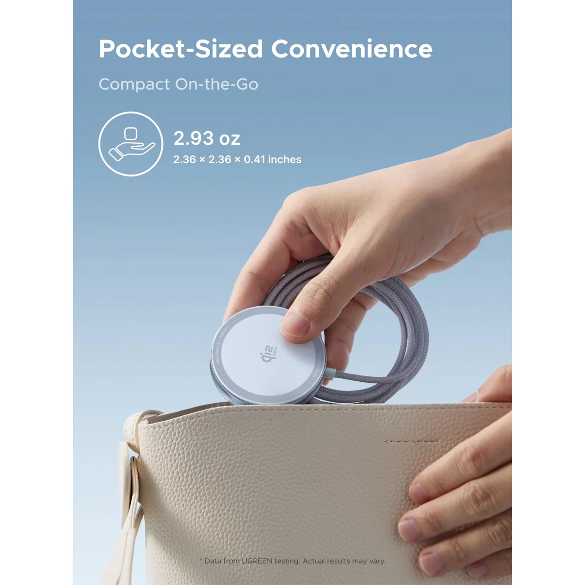 Ugreen MagFlow Qi2 25W Magnetic Wireless Charger for iPhone/AirPods (W753/55959) - Image 9