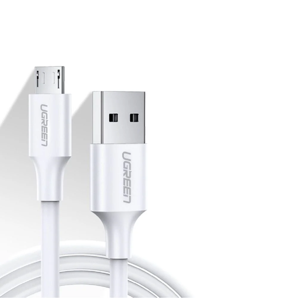 UGreen Micro USB Male To USB 2.0 A Male Cable - 1m (White) (US289/60141) - Image 2