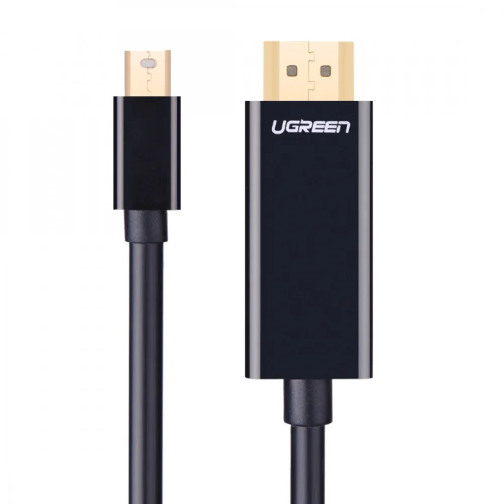 UGreen Mini DP Male To HDMI Cable 4K - 3M (Black) (MD101/10455) - Image 2